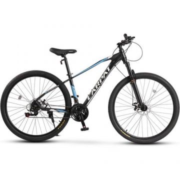 Bicicleta MTB-HT Carpat Ian 2.9 C2959G, roti 29inch, cadru aluminiu, 21 viteze, Negru/Albastru