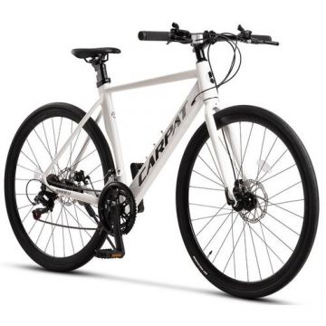 Bicicleta oras Carpat Pathfinder 3.0 C28314G, roti 28inch, Alb/Negru