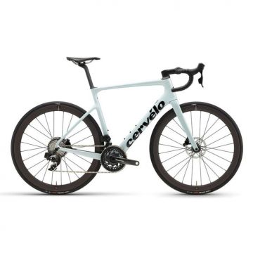 Cervelo Caledonia 5 - bicicleta sosea carbon Force eTap AXS - Glacier