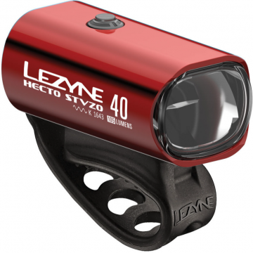 Lezyne - Hecto - Lumina fata - 40 Lux - red metallic