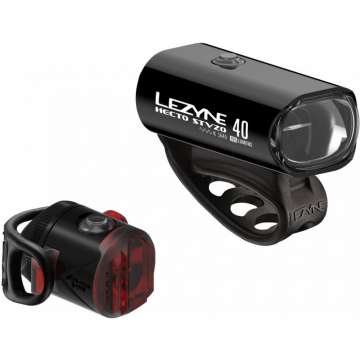 Lezyne - Hecto - set Lumina fata/spate - 40Lux /8Lumen