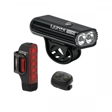 Lezyne - lumini set fata-spate - Connect Drive Pro Pair 1000X - USB - negru