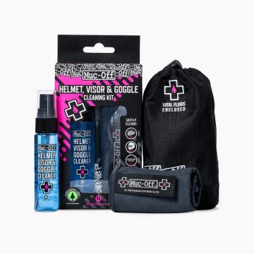 Muc-Off - pachet produse curatare accesorii bicicleta (ochelari vizor si lentile) Visor, lens and google Cleaning KIt