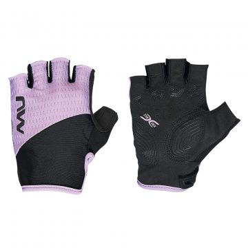 Northwave - manusi ciclism pentru femei degete scurte Fast short gloves - negru mov deschis lila