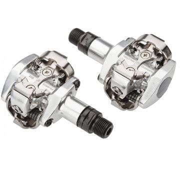 Shimano - pedale bicicleta MTB PD-M505-L SPD pedals, fara catadioptrii - argintiu