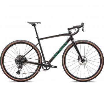 Specialized - bicicleta sosea Diverge Comp E5 - verde Gloss Metallic Obsidian | Metallic Pine Green