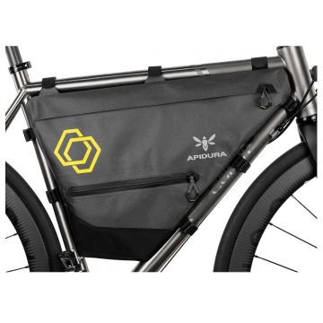 Apidura - geanta cadru bicicleta Expedition Full Frame Pack 12 litri - gri negru galben