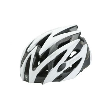 BikeFun Casca ciclism Edge - alb carbon