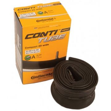 Continental - camera bicicleta Compact 20 Wide 20x1.9-2.5 - 50-406 ->62-406 - valva auto 34mm