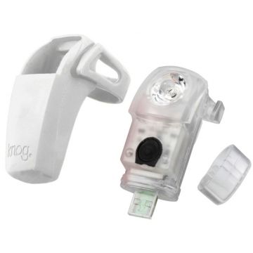 Far Spate Knog Boomer Usb, Silicon Medical, rezistent apa, alb