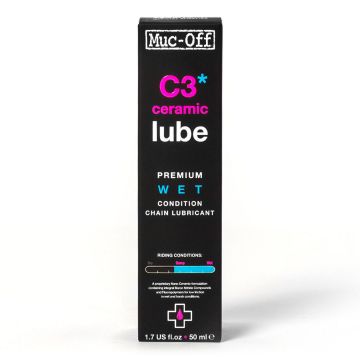 Muc-Off - Ulei Lubrifiant Ceramic C3 pentru lant - Wet - 50ml