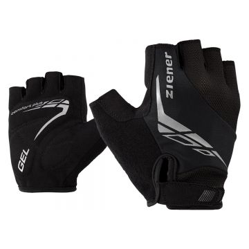 Ziener - manusi ciclism degete scurte Ceniz Gloves - negru