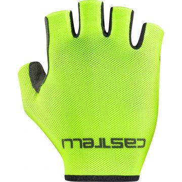 Castelli - manusi ciclism vara degete scurte Superleggera Summer - galben fluo gri