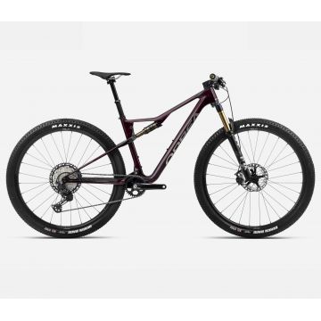 Orbea OIZ M-PRO Wine Red Carbon View - Titan (Gloss) - măsura S - bicicletă MTB XC full suspension