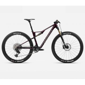 Orbea OIZ M-TEAM AXS Wine Red Carbon View - Titan (Gloss) - măsura S - bicicletă MTB XC full suspension