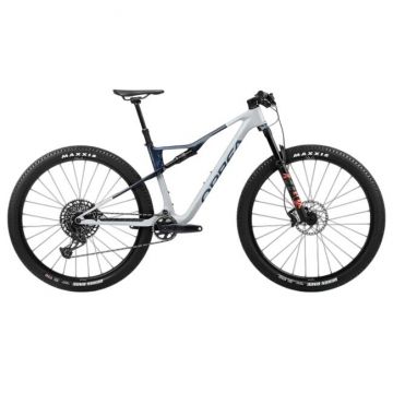 Orbea OIZ M21 Halo Silver-Blue Carbon View (Gloss) - măsura M - bicicletă MTB XC full suspension