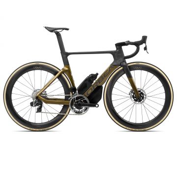 Orbea ORCA AERO M11eLTD Olive Green (Gloss) - Carbon Raw (Matt) - măsura 53 - bicicletă șosea racing aero