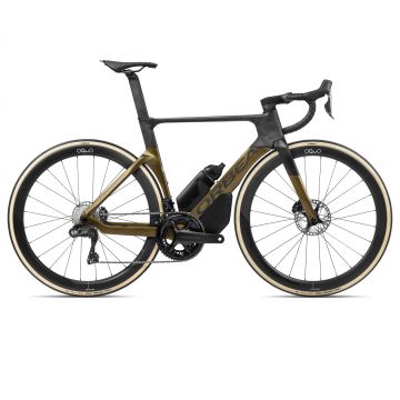 Orbea ORCA AERO M20iLTD Olive Green (Gloss) - Carbon Raw (Matt) - măsura 55 - bicicletă șosea racing aero