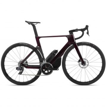 Orbea ORCA AERO M31eLTD PWR Wine Red Carbon View - Carbon Raw - bicicletă șosea racing aero