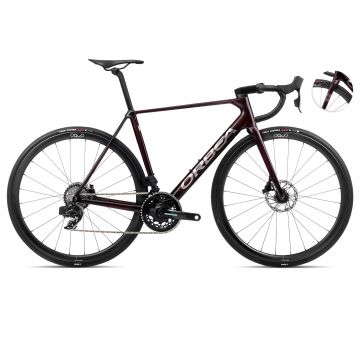 Orbea ORCA M21eTEAM PWR Wine Red-Titanium (Gloss) - măsura 53 - bicicletă șosea racing