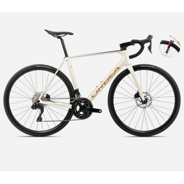 Orbea ORCA M30i Ivory White-Burgundy (Gloss)-Vulcano (Matt) - măsura 51 - bicicletă șosea racing