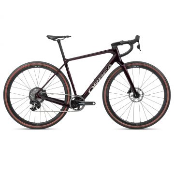 Orbea TERRA M21eTEAM 1X Wine Red Carbon View - bicicletă gravel