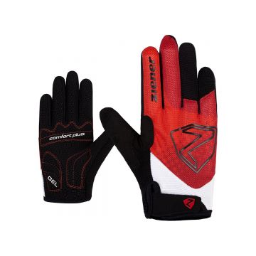 Ziener - manusi ciclism pentru copii degete lungi Colja Gloves - negru rosu