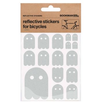 Bookman - stickere reflectorizante bicicleta - fantoma - alb