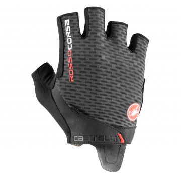 Castelli - manusi ciclism Rosso Corsa Pro V - gri inchis negru