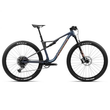 Orbea OIZ H20 Moondust Blue-Leo Orange (Matt) - bicicletă MTB XC full suspension