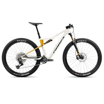 Orbea OIZ M10 AXS White - Yellow - măsura M - bicicletă MTB XC full suspension