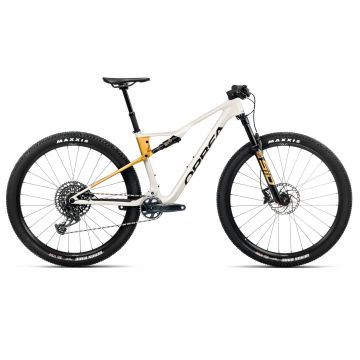 Orbea OIZ M21 White - Yellow - măsura S - bicicletă MTB XC full suspension