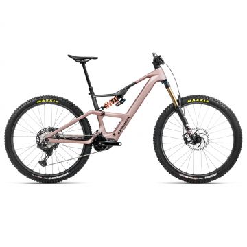 Orbea RISE LT M-TEAM 420W Desert Rose - Carbon Raw - bicicletă electrică eMTB Trail