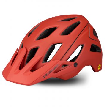 Specialized - casca ciclism Ambush MIPS cu ANGI - Portocaliu Redwood satinat gri metalic