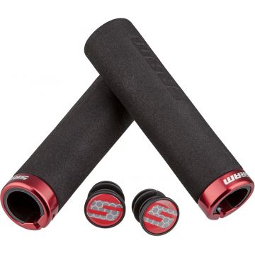 SRAM - mansoane spuma - Locking Grips Foam 129mm - negru | rosu