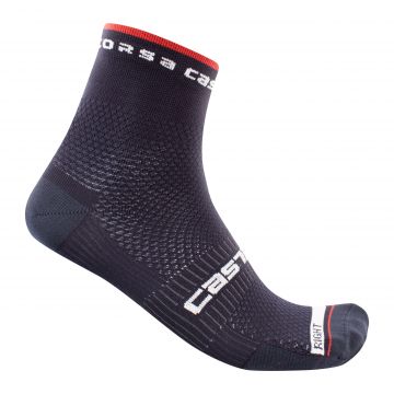 Castelli - sosete ciclism Rosso Corsa Pro 9 - albastru savile blue