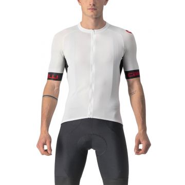 Castelli - tricou ciclism barbati cu maneca scurta Entrata VI jersey - alb negru rosu