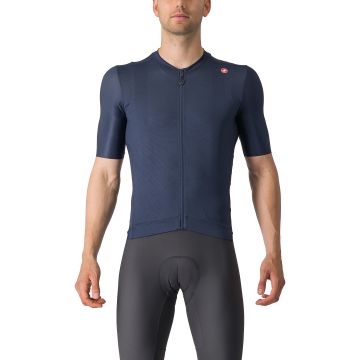 Castelli - tricou ciclism cu maneca scurta pentru barbati Espresso Jersey - albastru inchis indigo