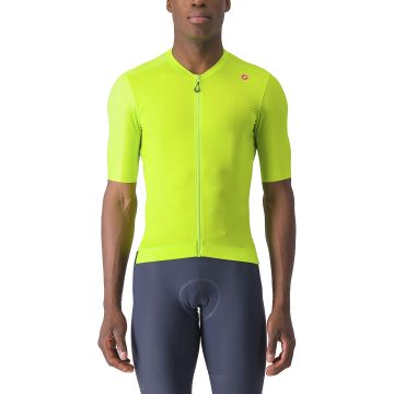 Castelli - tricou ciclism cu maneca scurta pentru barbati Espresso Jersey - galben lime electric