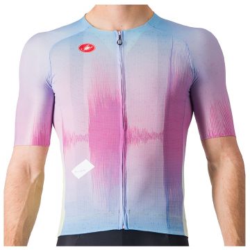 Castelli - tricou ciclism cu maneca scurta pentru barbati R-A/D Jersey - multicolor violet