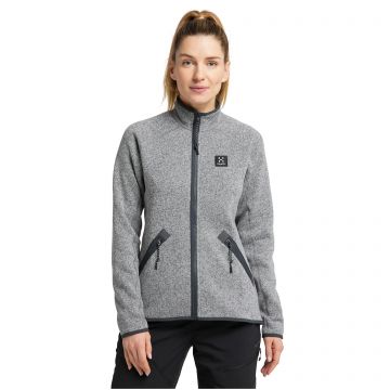 Haglofs - Jacheta fleece femei vreme rece Risberg jacket - gri deschis