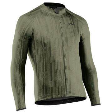 Northwave - bluza ciclism pentru barbati maneca lunga Blade 4 jersey - verde inchis army negru