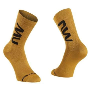 Northwave - sosete ciclism extreme air socks - galben ocru negru