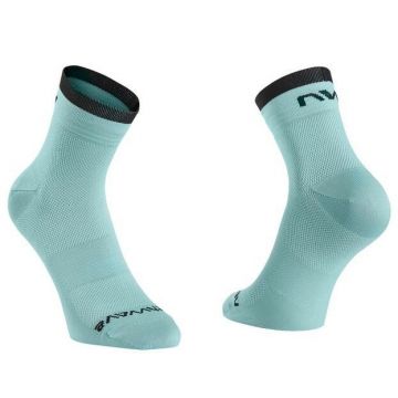 Northwave - sosete ciclism origin socks - verde albastru deschis surf negru