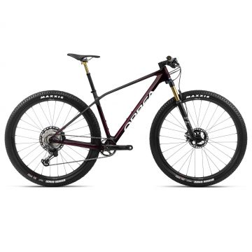 Orbea ALMA M TEAM Red Wine Carbon View (Gloss) - Carbon Raw (Matt) - măsura XL - bicicletă MTB XC hardtail