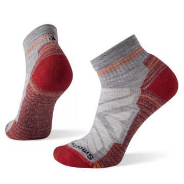 Smartwool - sosete sport femei Hike Light Cushion Ankle socks - gri deschis rosu