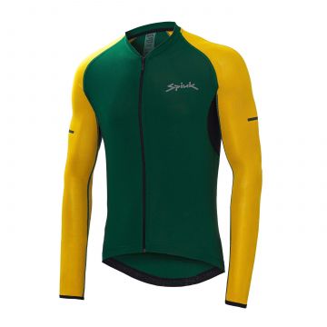 Spiuk - Tricou ciclism maneca lunga pentru barbati HELIOS SUMMER LS JERSEY - verde galben