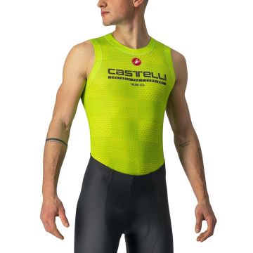 Castelli - bluza de corp ciclism PRO Mesh BL Sleeveless - verde electric lime fluo