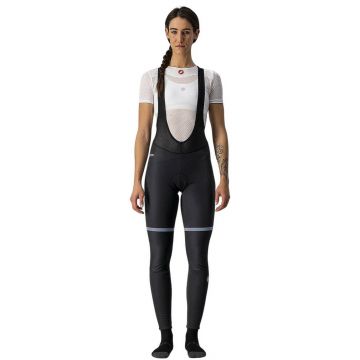 Castelli - pantaloni lungi ciclism cu bretele femei vreme rece si vant Polare 3 Bibtights - negru