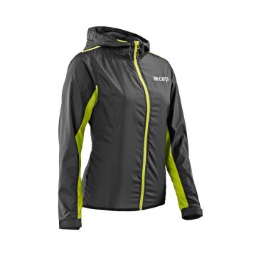 CEP - Jacheta vreme rece sau vant pentru femei Brand Windbreaker - negru verde lime